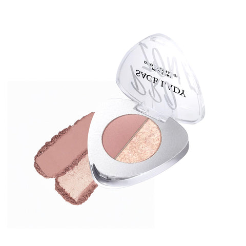 SACE LADY Pro Zone Duo Eyeshadow – Matte & Shimmer Compact Palette (2-Color Duo)