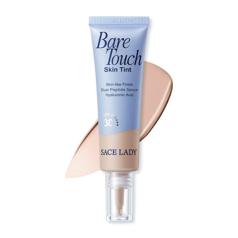 SACE LADY Bare Touch Skin Tint Travel Size - SPF30 PA+++ with Dual Peptide Serum & Breathable Film for Skin-Like Texture