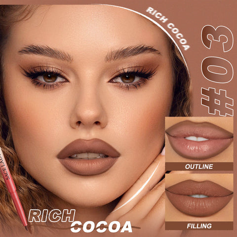 SACE LADY Velvet Matte Lip Liner – Precision, Smudge-Proof & Long-Lasting with Built-in Brush