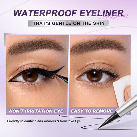SACE LADY PRO ZONE Waterproof Ultra-Fine Black Liquid Eyeliner – Quick-Drying, Smudge-Proof Precision