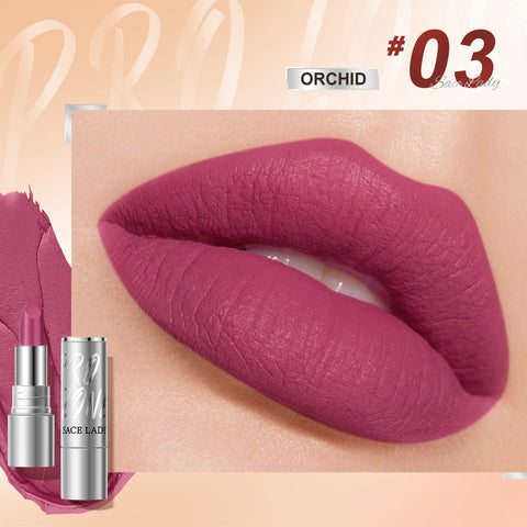 SACE LADY 24H Long-Lasting Matte Lipstick Waterproof High Pigment Non-Transfer Lip Makeup