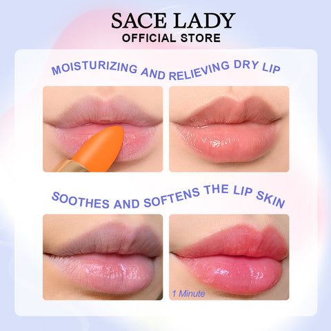 SACE LADY Tinted Lip Therapy Magic Lip Balm – Waterproof Color-Changing Lip Tint & High-Pigment Stain