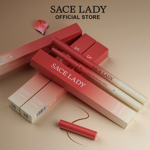SACE LADY Velvet Matte Lip Liner – Precision, Smudge-Proof & Long-Lasting with Built-in Brush