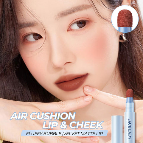 SACE LADY Matte Air Cushion Lip & Cheek Cream Velvet Finish Long-Lasting Waterproof Tint