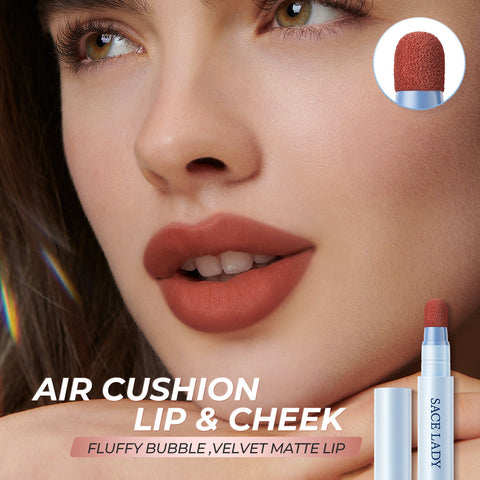 SACE LADY Matte Air Cushion Lip & Cheek Cream Velvet Finish Long-Lasting Waterproof Tint