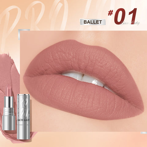 SACE LADY 24H Long-Lasting Matte Lipstick Waterproof High Pigment Non-Transfer Lip Makeup