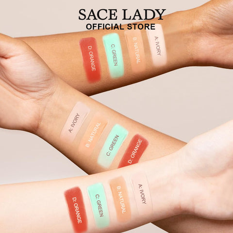 SACE LADY Pro Zone Concealer Palette – Waterproof, Full Coverage | 4-Color Correction