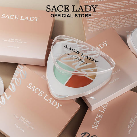 SACE LADY Pro Zone Concealer Palette – Waterproof, Full Coverage | 4-Color Correction