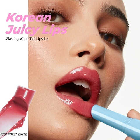 SACE LADY Glasting Gloss Lipstick – Moisturizing High-Shine Lip Gloss Balm with Vitamin E & Plant Oils