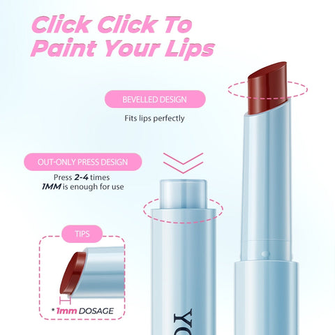 SACE LADY Glasting Gloss Lipstick – Moisturizing High-Shine Lip Gloss Balm with Vitamin E & Plant Oils