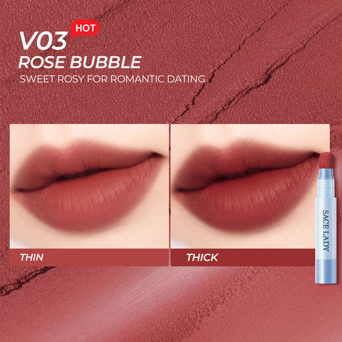 SACE LADY Matte Air Cushion Lip & Cheek Cream Velvet Finish Long-Lasting Waterproof Tint