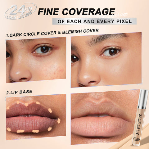 SACE LADY High Coverage Waterproof Concealer Matte Finish Long-Lasting Face Corrector 5g