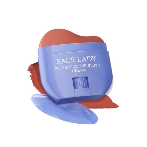 SACE LADY Long-Lasting Blush Cream Mousse – Lightweight 3-in-1 Cheek, Lip & Eye Color