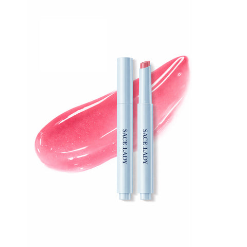 SACE LADY Glasting Gloss Lipstick – Moisturizing High-Shine Lip Gloss Balm with Vitamin E & Plant Oils