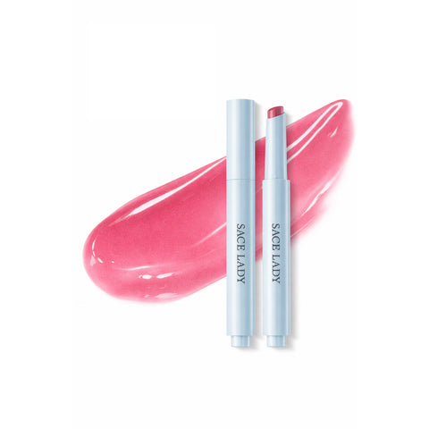 SACE LADY Glasting Gloss Lipstick – Moisturizing High-Shine Lip Gloss Balm with Vitamin E & Plant Oils
