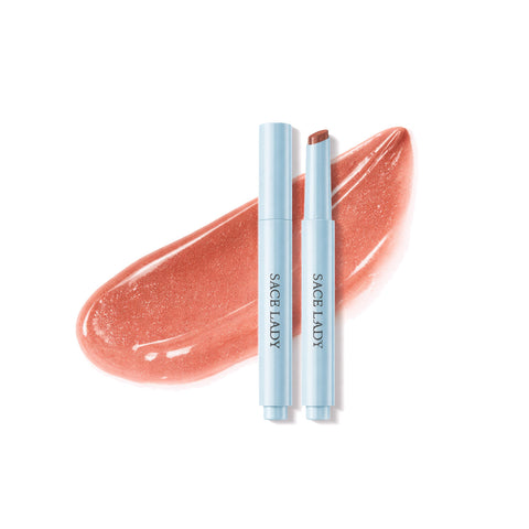 SACE LADY Glasting Gloss Lipstick – Moisturizing High-Shine Lip Gloss Balm with Vitamin E & Plant Oils