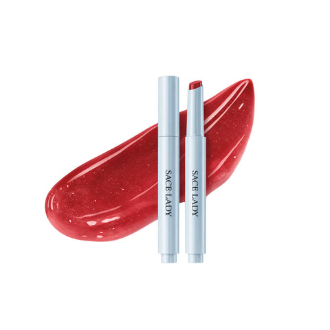 SACE LADY Glasting Gloss Lipstick – Moisturizing High-Shine Lip Gloss Balm with Vitamin E & Plant Oils