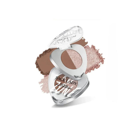 SACE LADY Pro Zone Duo Eyeshadow – Matte & Shimmer Compact Palette (2-Color Duo)