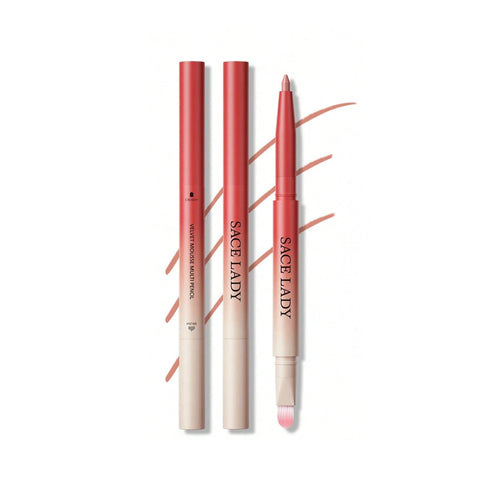 SACE LADY Velvet Matte Lip Liner – Precision, Smudge-Proof & Long-Lasting with Built-in Brush
