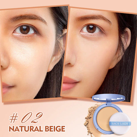 SACE LADY Setting Face Powder Waterproof Oil Control Matte Finish Pressed Compact