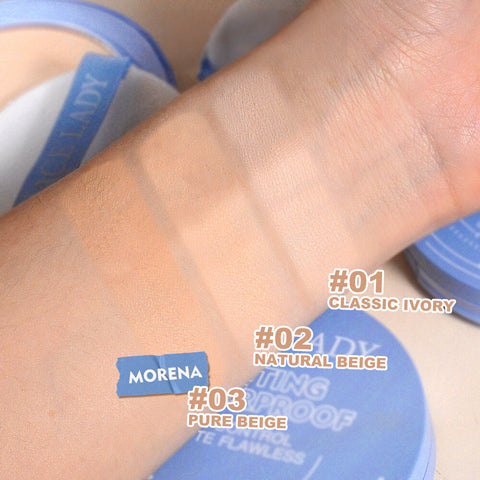 SACE LADY Setting Face Powder Waterproof Oil Control Matte Finish Pressed Compact