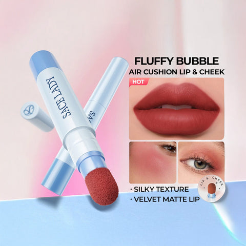 SACE LADY Matte Air Cushion Lip & Cheek Cream Velvet Finish Long-Lasting Waterproof Tint