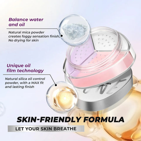 SACE LADY Matte Face Setting Powder Waterproof Oil Control Loose Powder