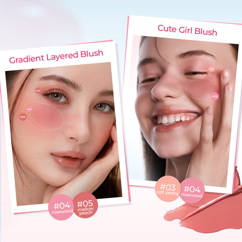 SACE LADY Water-Serum Liquid Blush Natural Radiant Finish Buildable