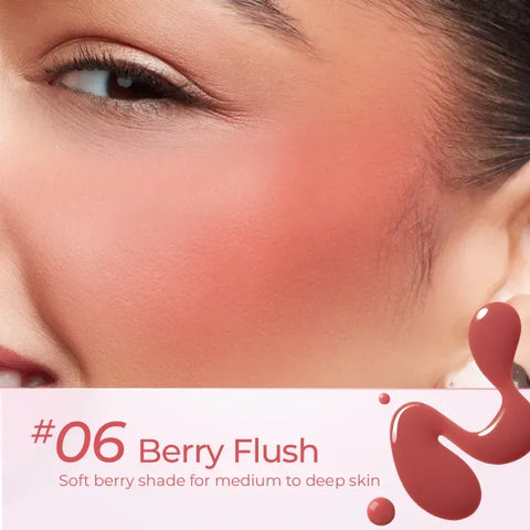 SACE LADY Water-Serum Liquid Blush Natural Radiant Finish Buildable