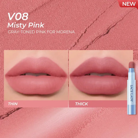 SACE LADY Matte Air Cushion Lip & Cheek Cream Velvet Finish Long-Lasting Waterproof Tint