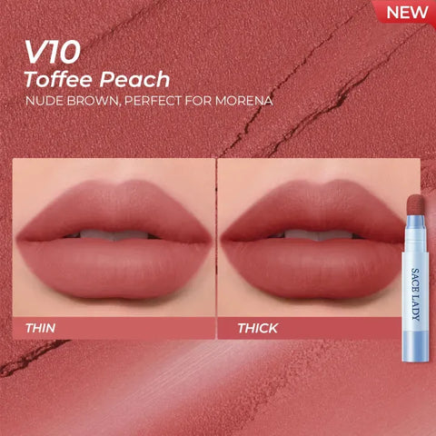 SACE LADY Matte Air Cushion Lip & Cheek Cream Velvet Finish Long-Lasting Waterproof Tint