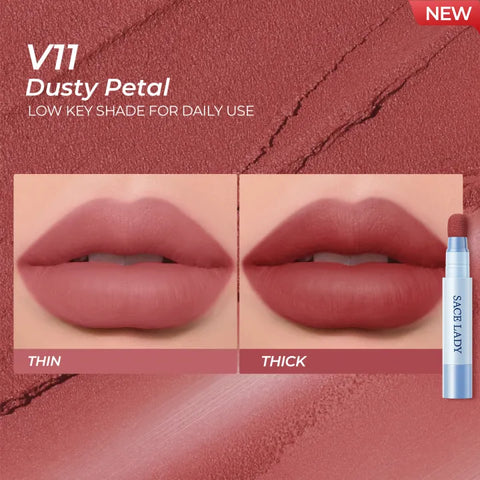 SACE LADY Matte Air Cushion Lip & Cheek Cream Velvet Finish Long-Lasting Waterproof Tint