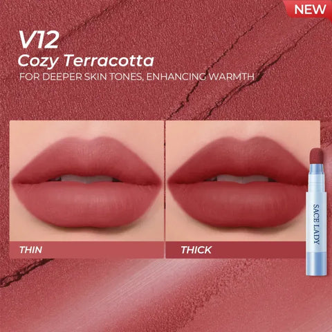 SACE LADY Matte Air Cushion Lip & Cheek Cream Velvet Finish Long-Lasting Waterproof Tint