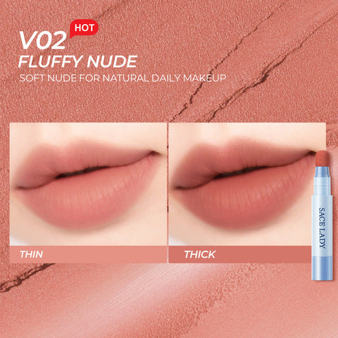 SACE LADY Matte Air Cushion Lip & Cheek Cream Velvet Finish Long-Lasting Waterproof Tint