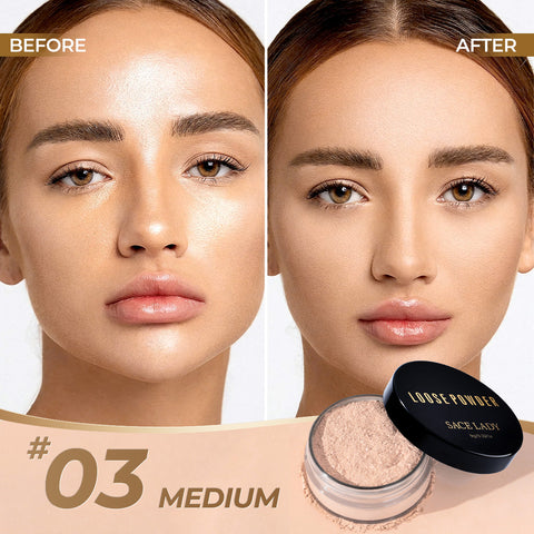 SACE LADY Oil-Control Loose Setting Powder – Shine-Free Perfection That Lasts All Day!