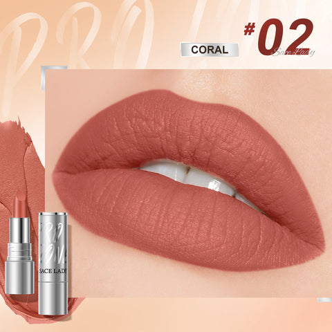 SACE LADY 24H Long-Lasting Matte Lipstick Waterproof High Pigment Non-Transfer Lip Makeup