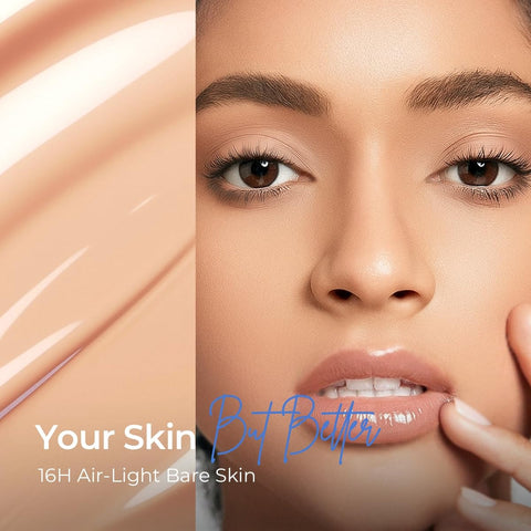 SACE LADY Bare Touch Skin Tint Travel Size - SPF30 PA+++ with Dual Peptide Serum & Breathable Film for Skin-Like Texture