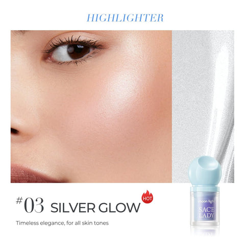 SACE LADY Highlighter Makeup – Blendable & Long-Lasting 3D Liquid Highlight for Face, Eyes & Lips