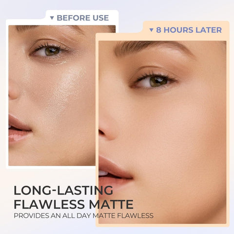 SACE LADY Setting Face Powder Waterproof Oil Control Matte Finish Pressed Compact