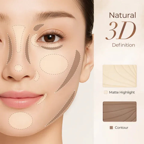 SACE LADY Duo Contouring 3D Palette Highlight & Contour Duo