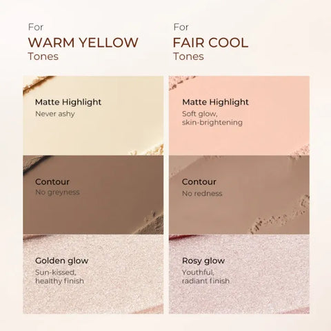 SACE LADY Duo Contouring 3D Palette Highlight & Contour Duo