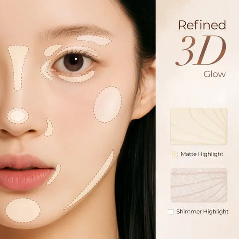 SACE LADY Duo Contouring 3D Palette Highlight & Contour Duo