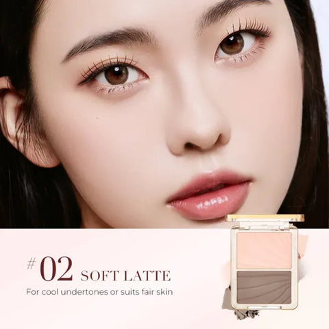 SACE LADY Duo Contouring 3D Palette Highlight & Contour Duo