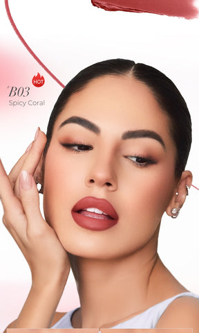 SACE LADY 2-in-1 Lip Cream Booster Lip Liner & Cream Soft Matte Blurred Finish